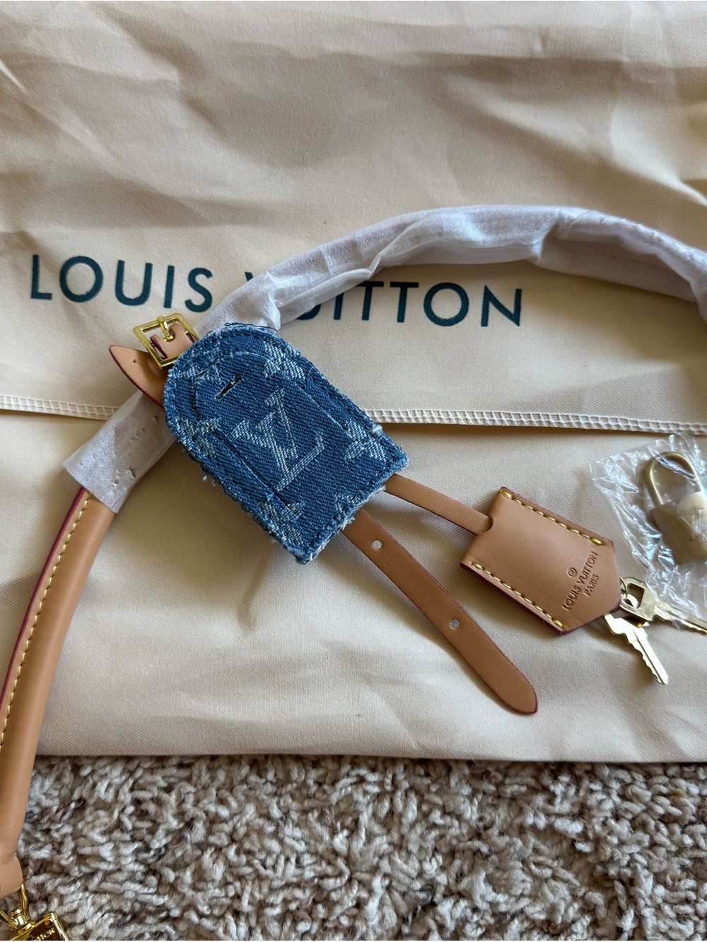 Blue Denim bag either Gold Hardware - Picture 3 of 11